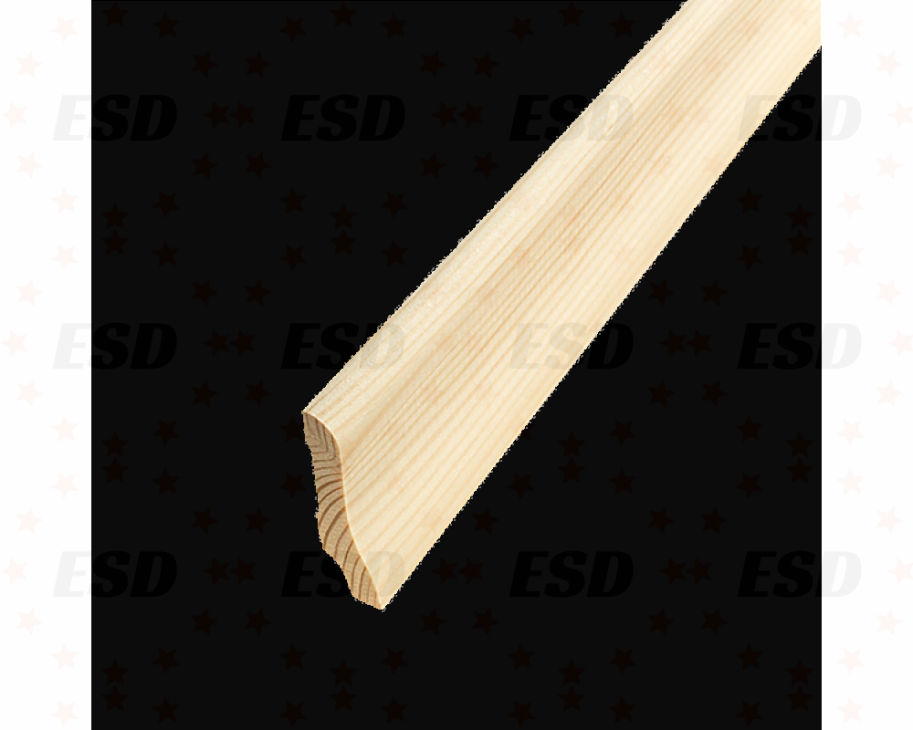 Европлинтус деревянный б/с 55х3000мм (сосна, ель)